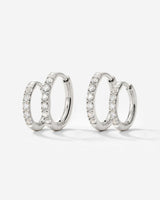 Glimmer Hoop Bundle Silber