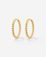 Twisted Hoops Medium Gold