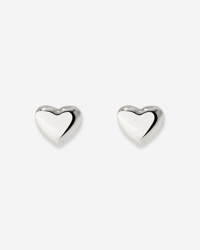 Lovely Heart Studs Silber