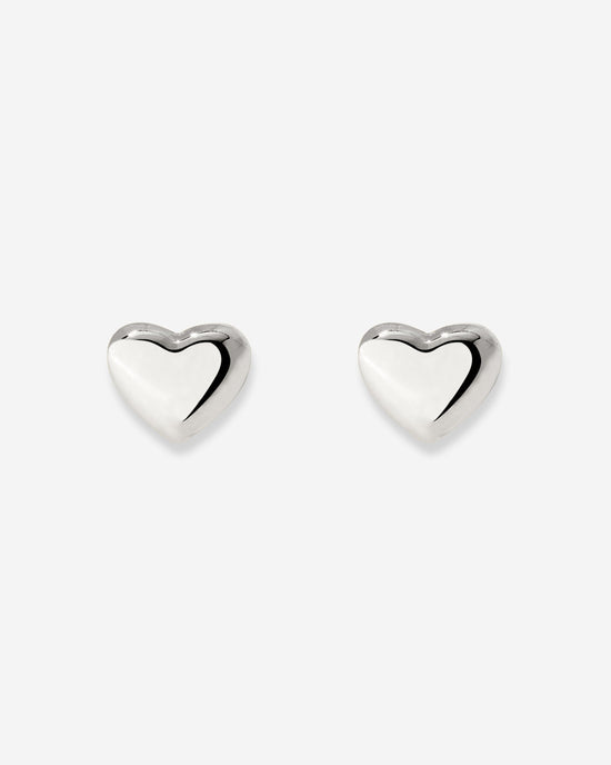 Lovely Heart Studs Silber
