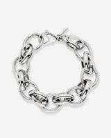 Chunky Twisted Links Bracelet Silber