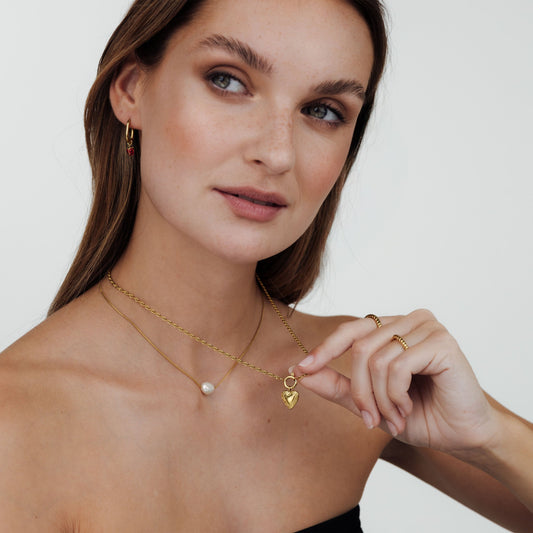Rope Chain Charm Necklace Set