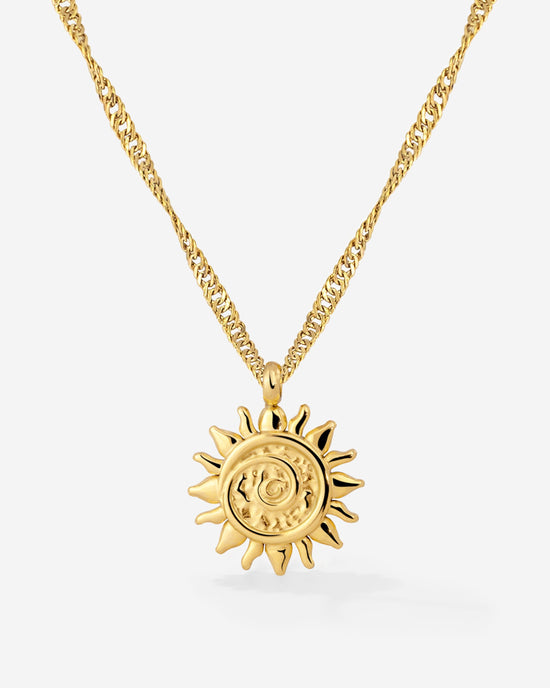 Sunny Swirl Necklace Gold