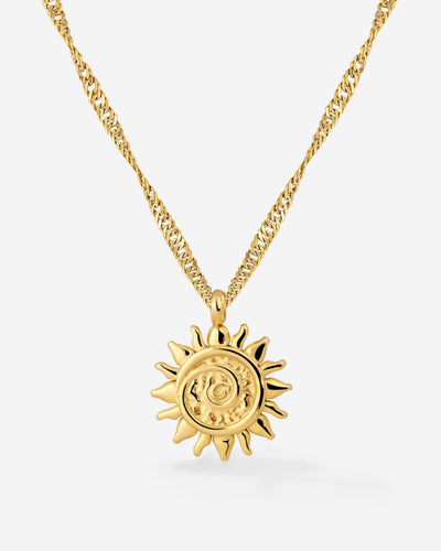 Sunny Swirl Necklace Gold