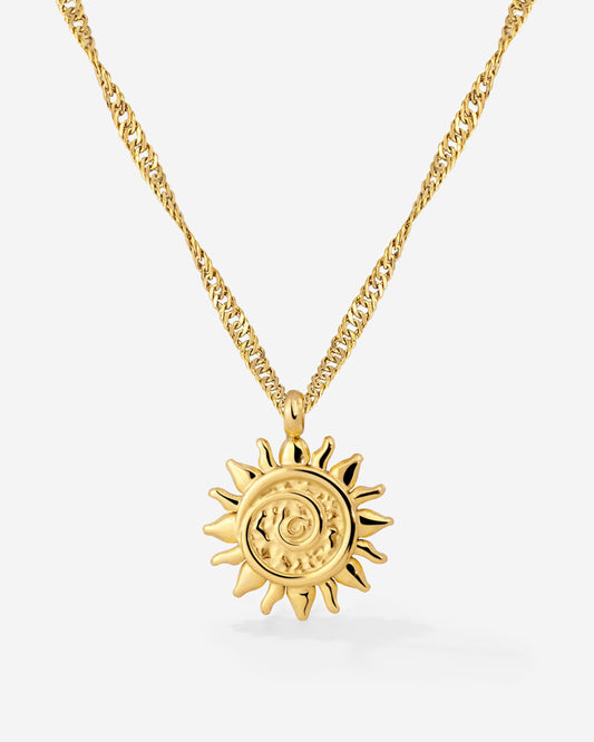 Sunny Swirl Necklace Gold