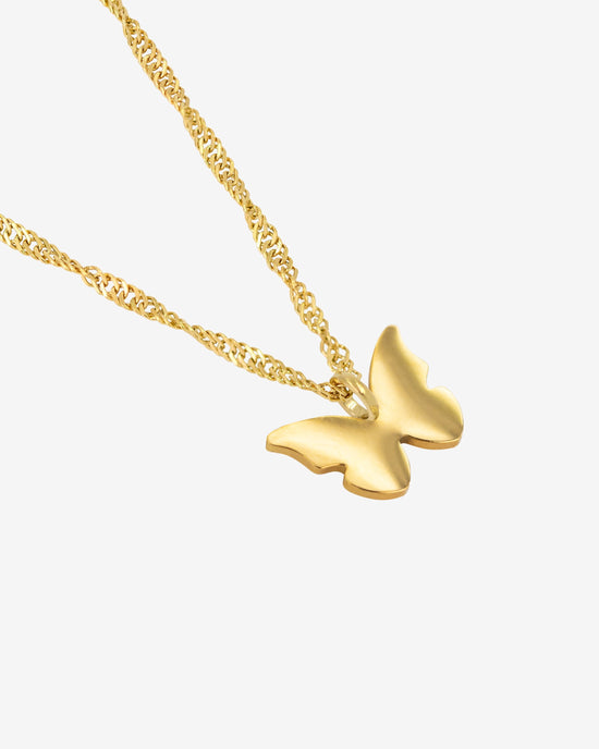 Flutterby Necklace Gold