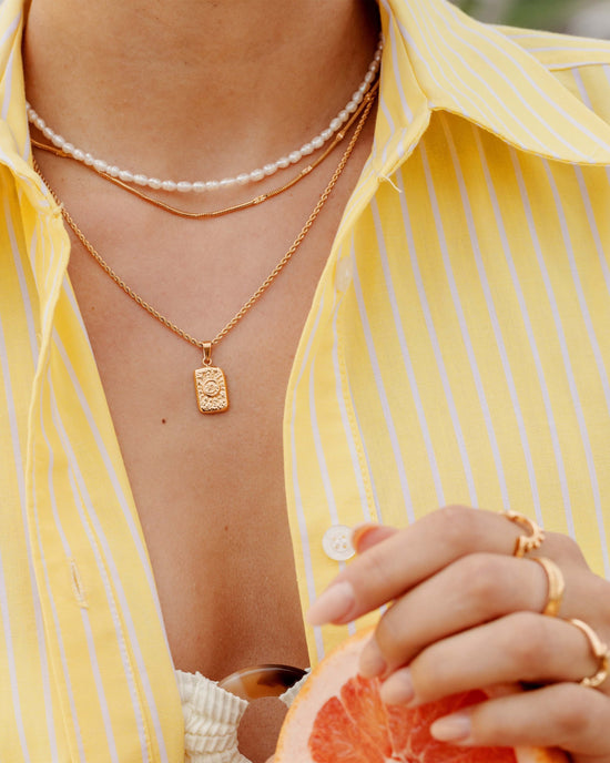 Sun Lover Pendant Necklace Roségold