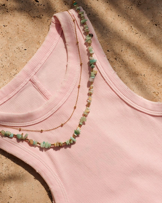 Maritime Gem Necklace Silber