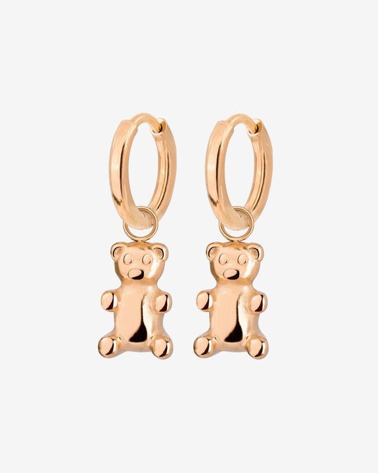 Fortune Bear Hoop Set Baby Roségold