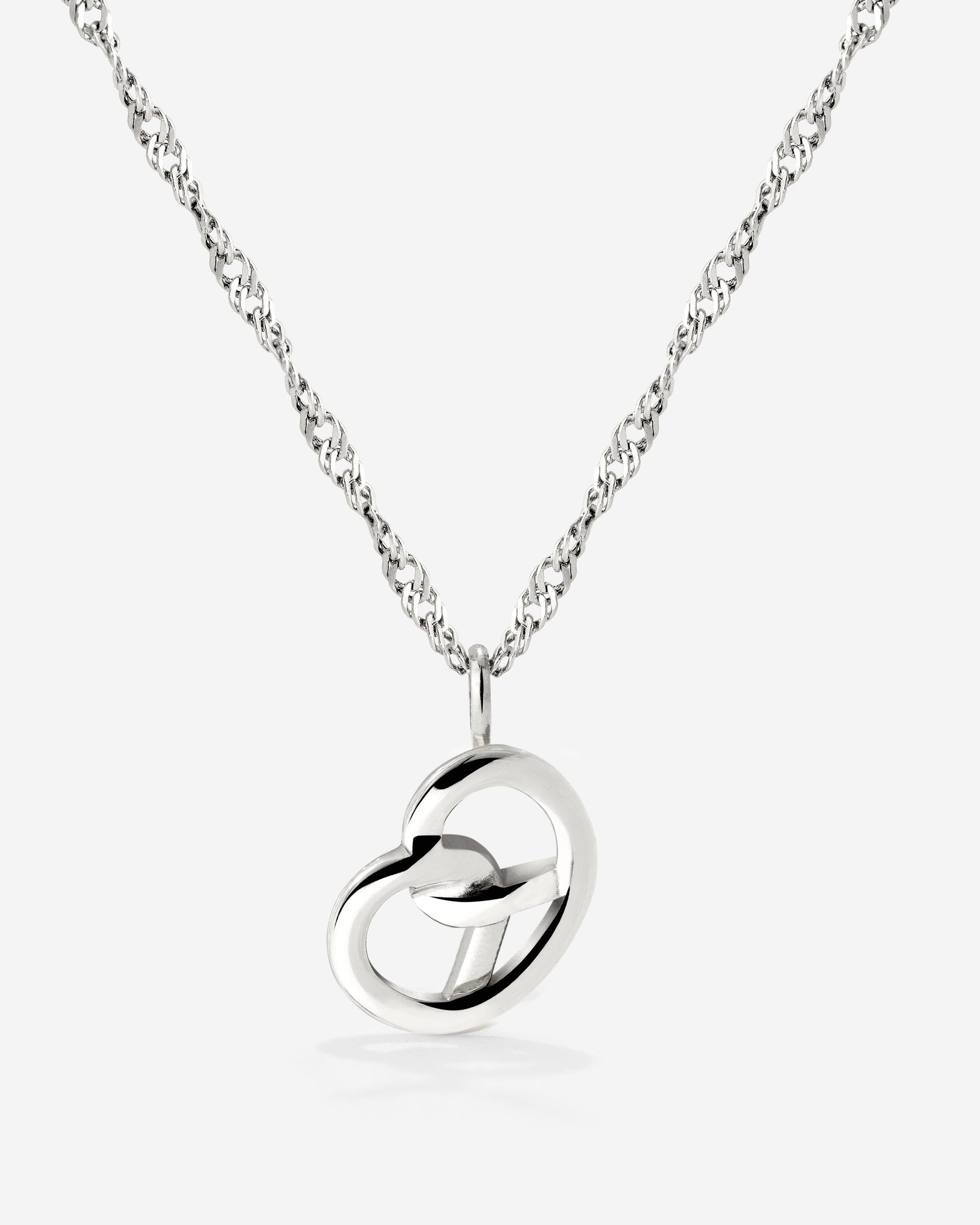Bedazzle my Pretzel Necklace Silber
