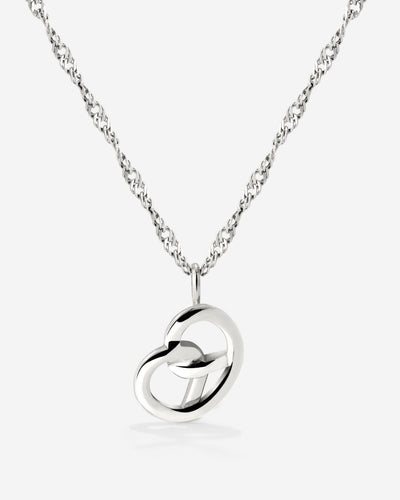 Bedazzle my Pretzel Necklace Silber