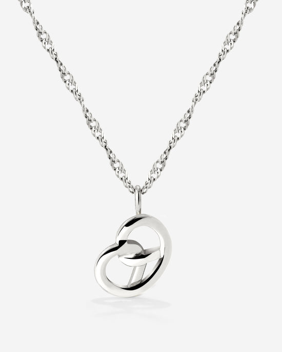 Bedazzle my Pretzel Necklace Silber