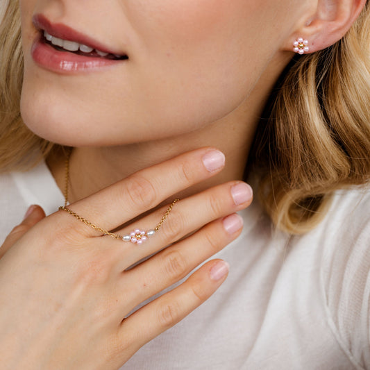 Pretty Pink Daisy Bundle Gold