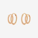 Twisted Hoop Bundle Small Roségold