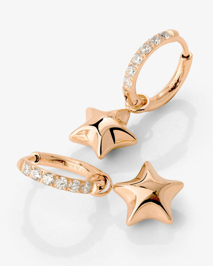 Nova Glimmer Hoop Set Small Roségold