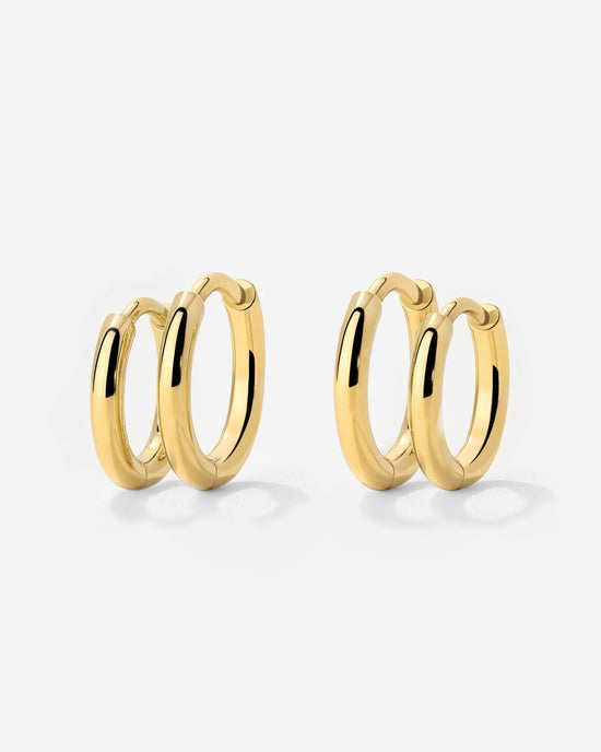 Clean Hoop Bundle Small Gold