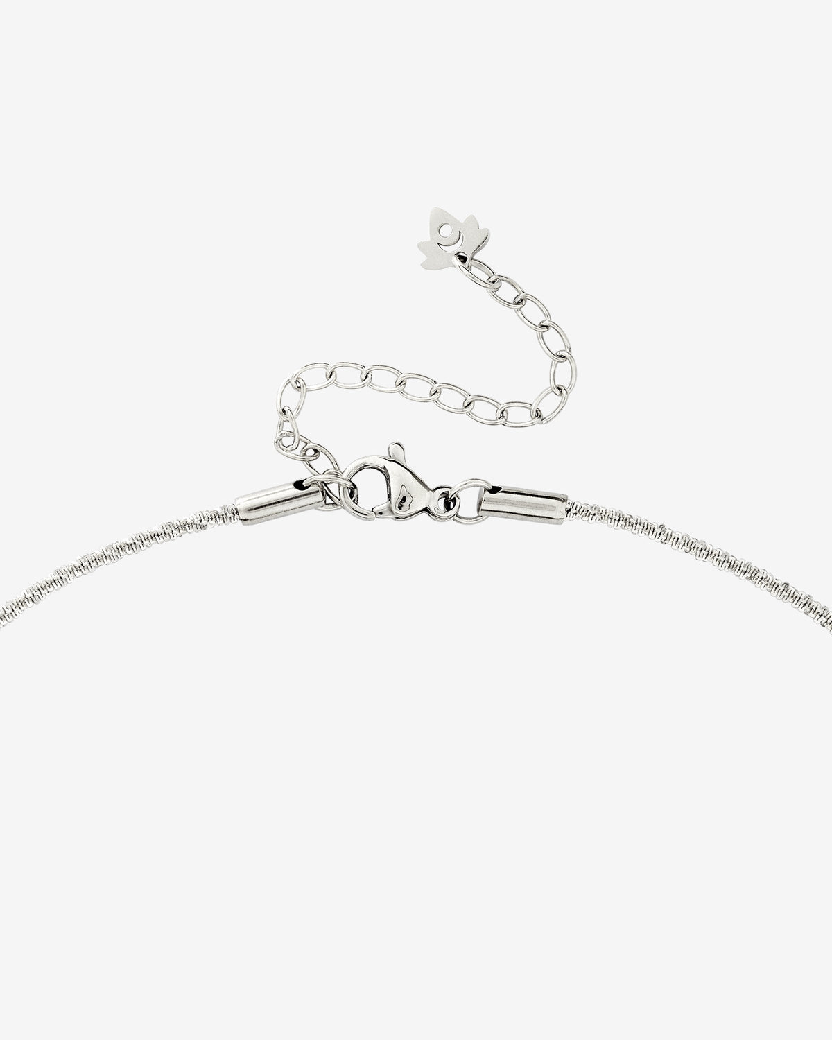 Criss Cross Chain Necklace Silber