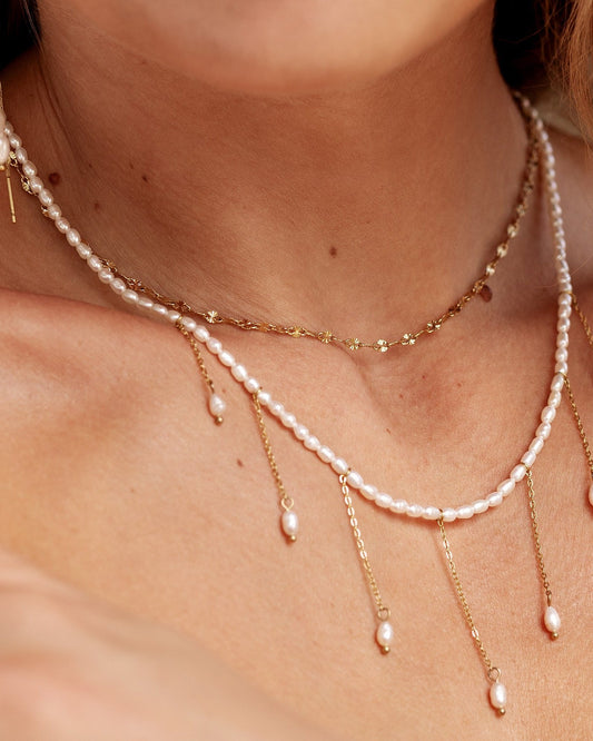 Lolas Love Pearl Power Necklace Gold