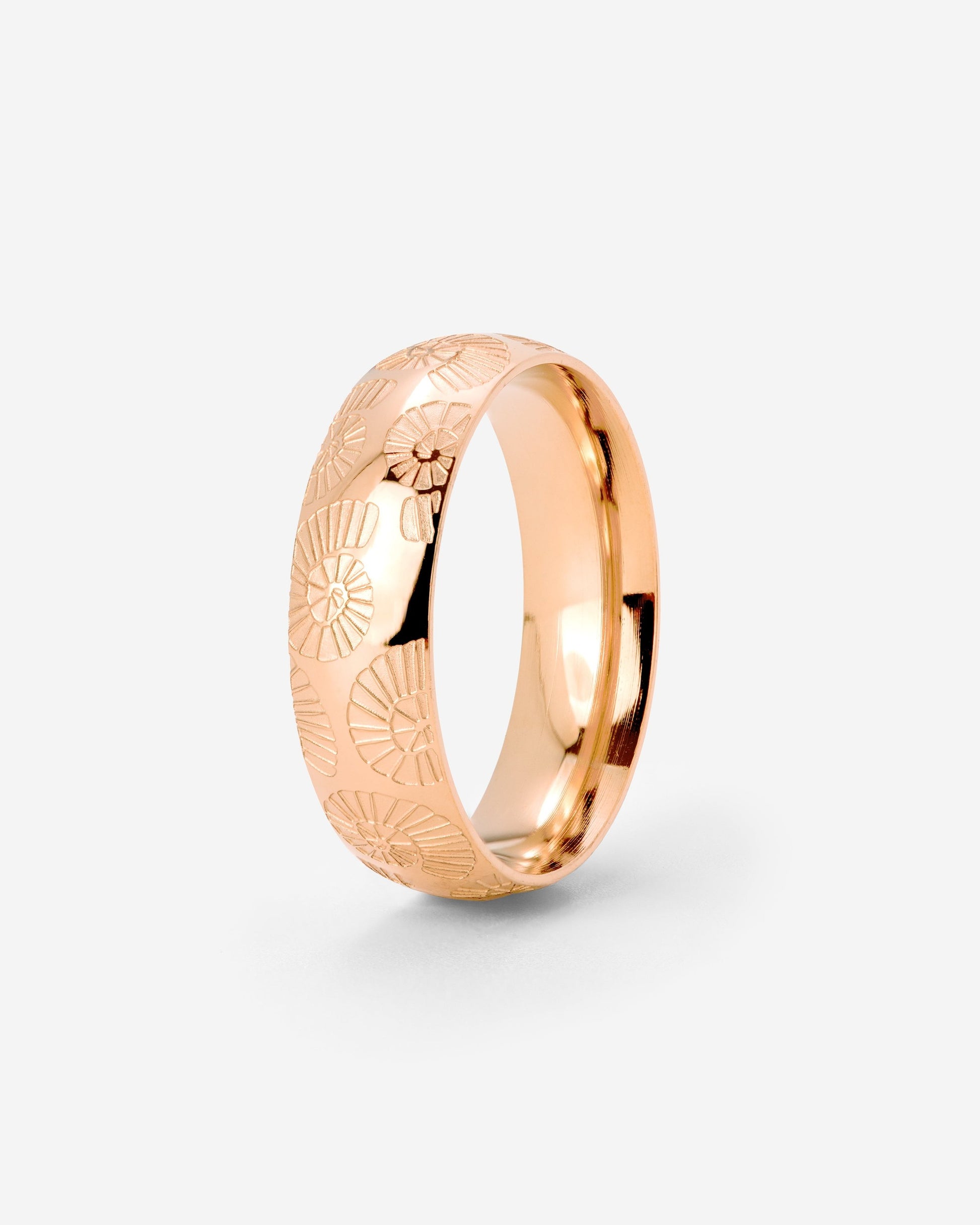 Ammonite Shell Ring Roségold