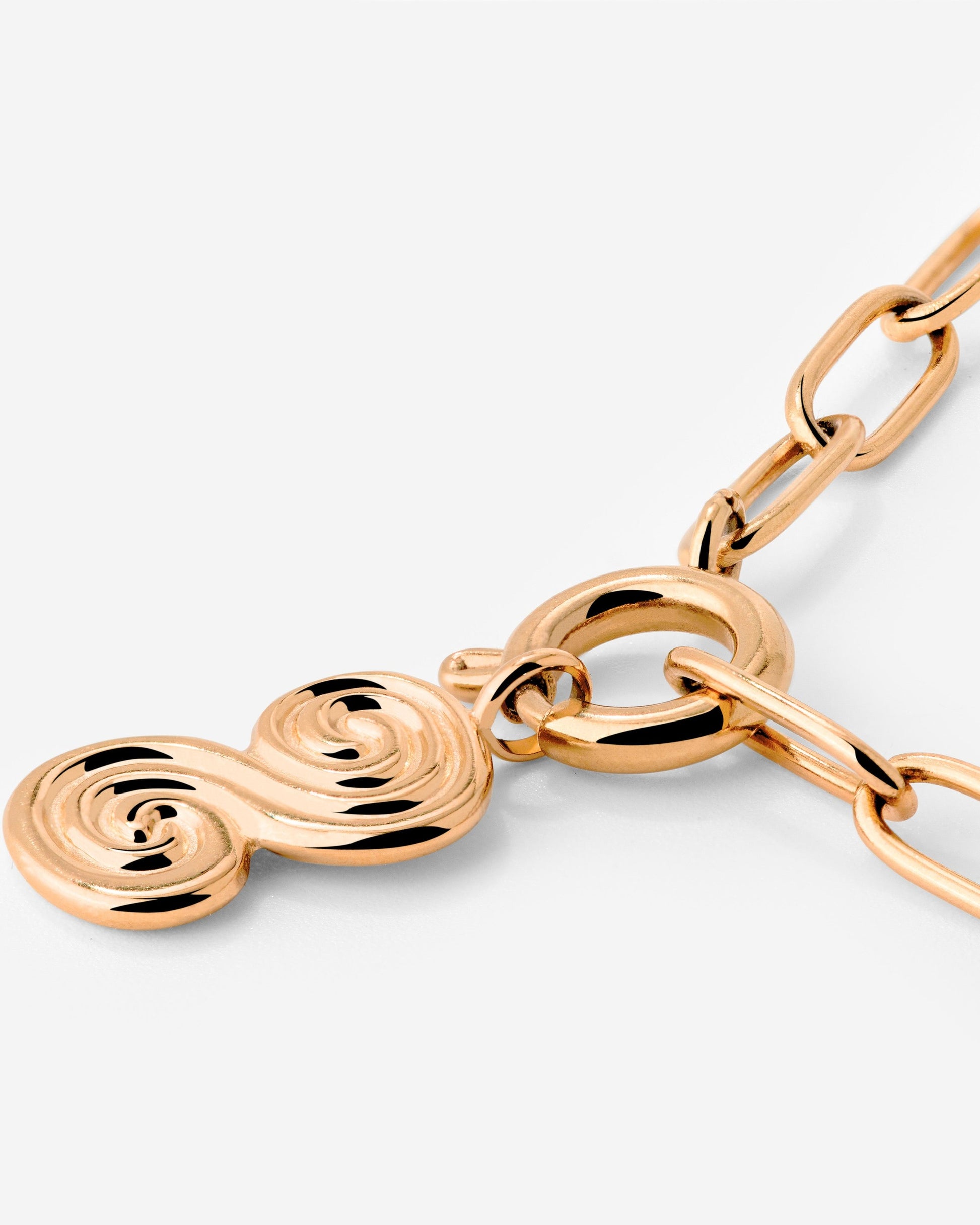Serpent's Whisper Oval Links Necklace Set Roségold