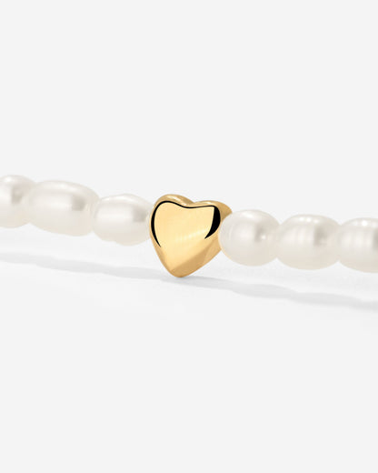 Love Pearls Necklace Gold