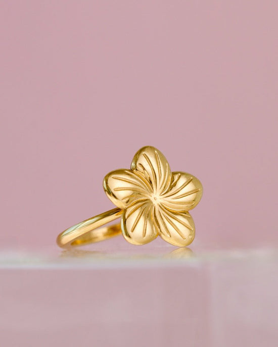 Floral Glow Ring Roségold