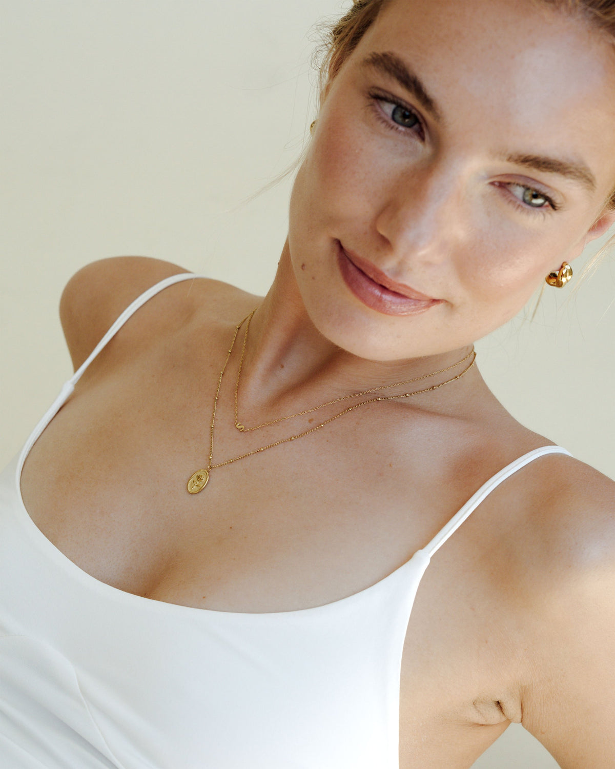Tiny Letter Necklace