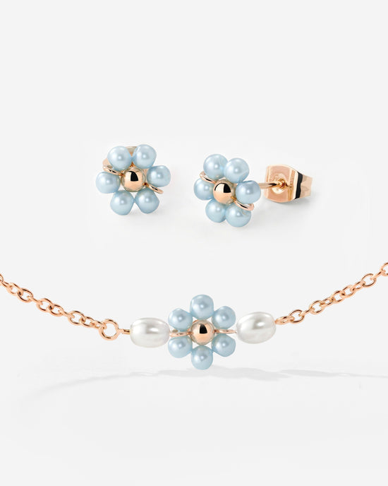 Forever Blue Daisy Bundle Roségold
