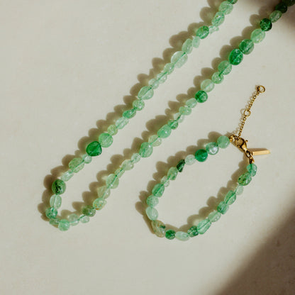 Sea Glass Necklace Gold