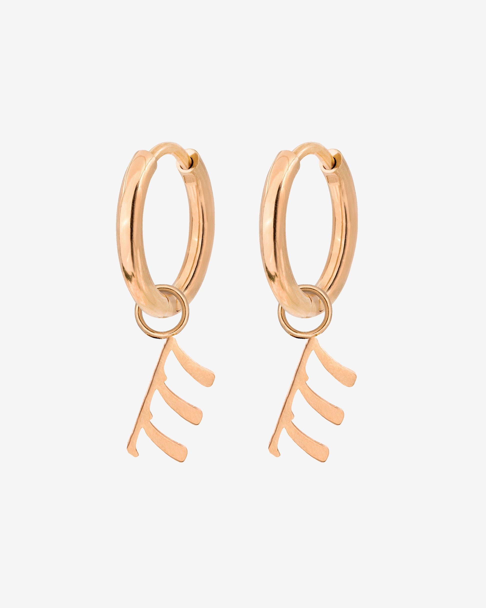 Angel Number 777 Hoop Set Small Roségold