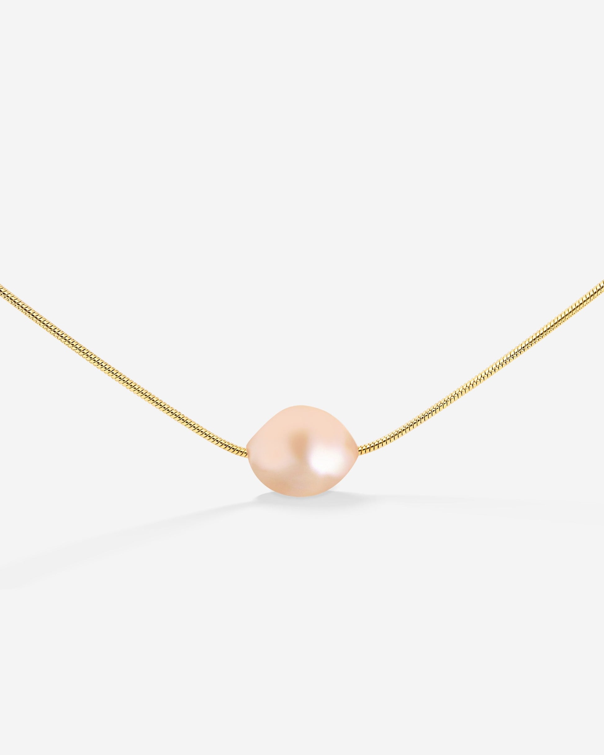 Blush Pearl Choker Gold