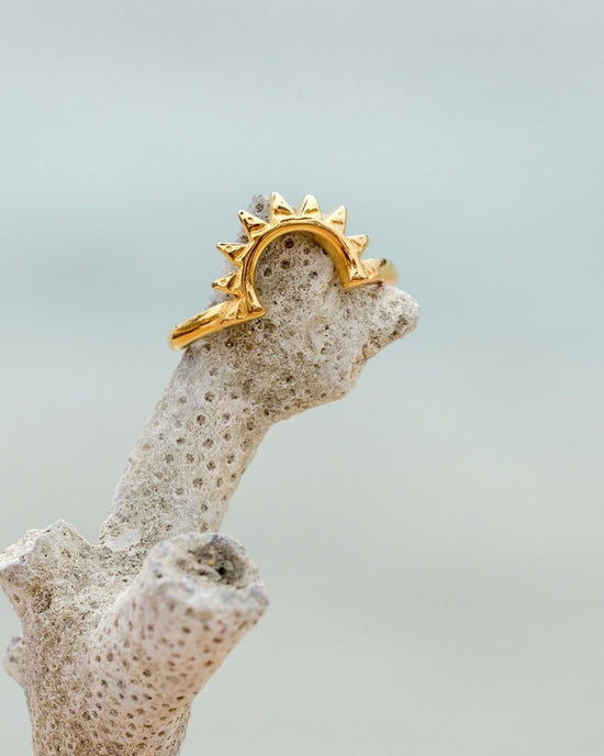 Sun Ray Ring Silber