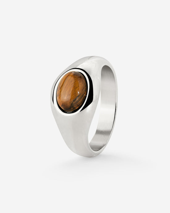 Tiger's Eye Ring Silber