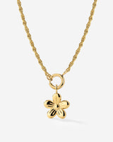 Blossom Rope Chain Necklace Set Gold