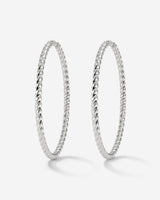 Twisted Hoops Extra Large Silber