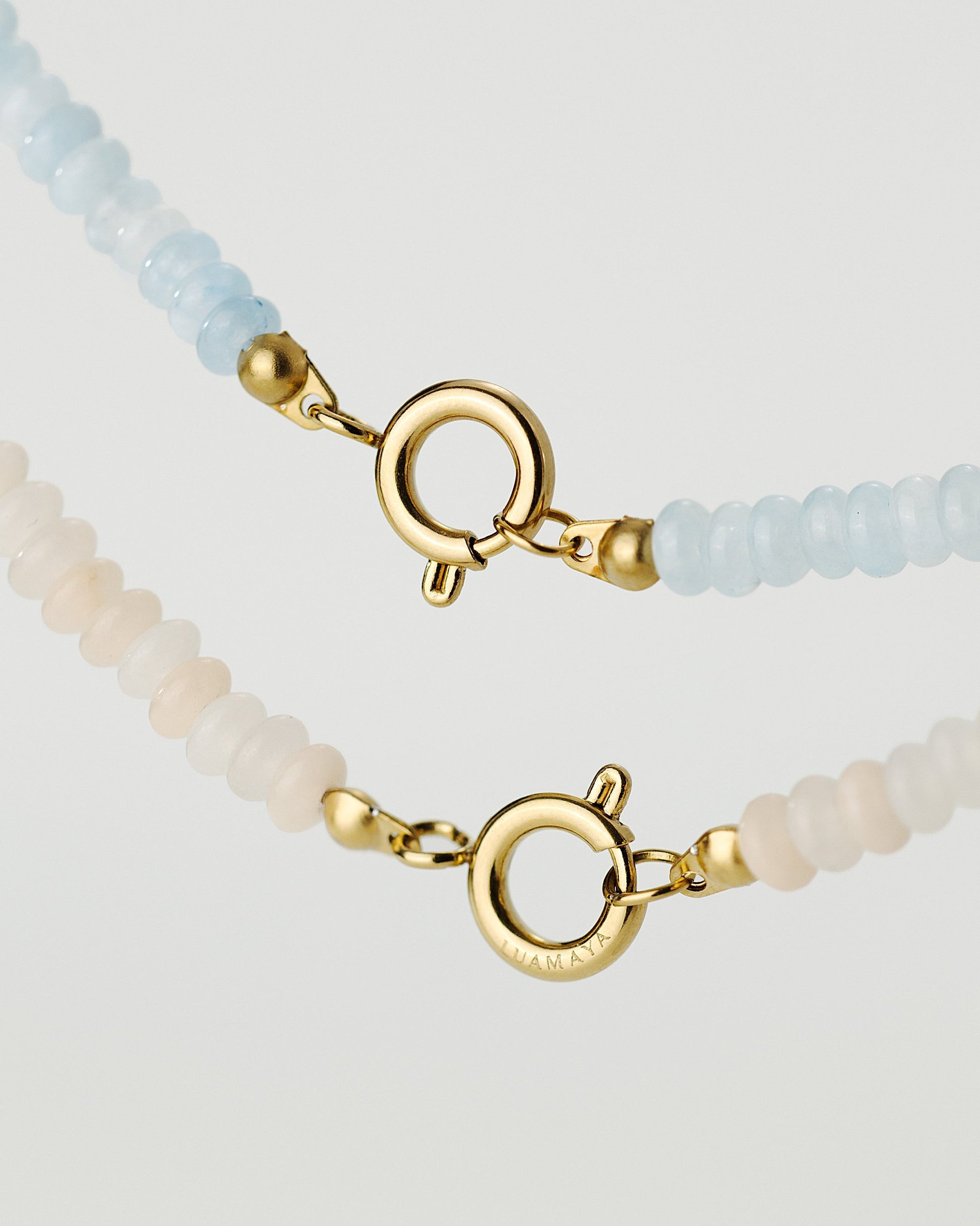 Seastone Charm Necklace Silber