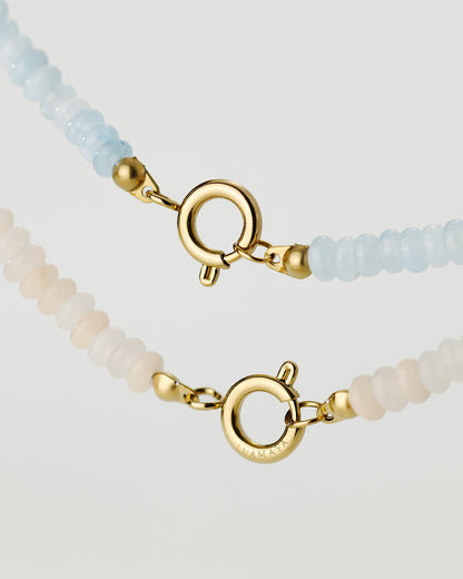 Seastone Charm Necklace Silber