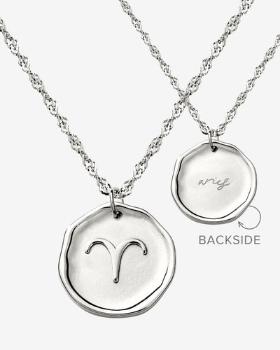 Zodiac Necklace Silber