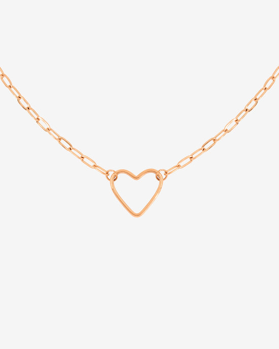 Loving Heart Necklace Roségold