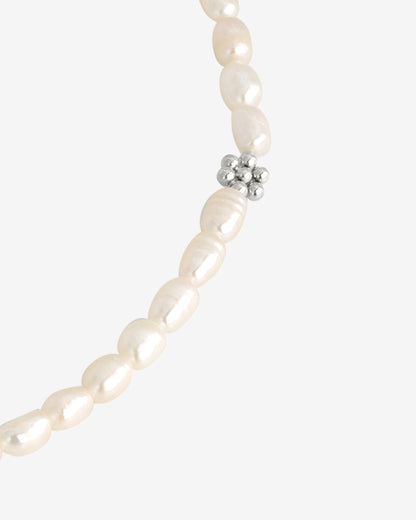 Blossom Pearl Choker Silber