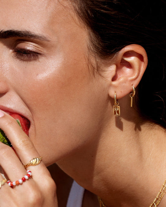The Spine Hoop Set Baby Gold