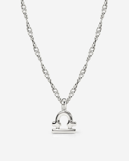 Libra Bubble Necklace Silber
