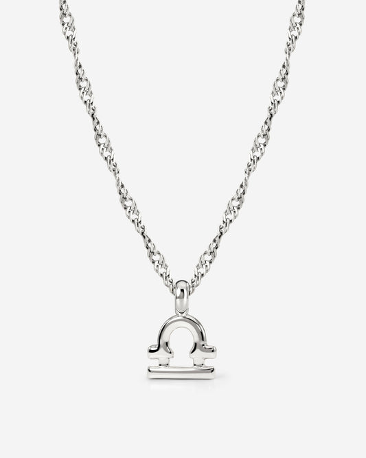 Libra Bubble Necklace Silber