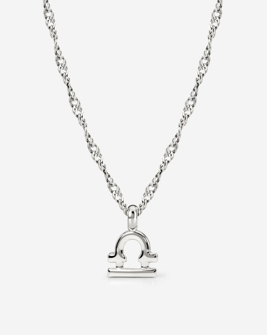 Libra Bubble Necklace Silber