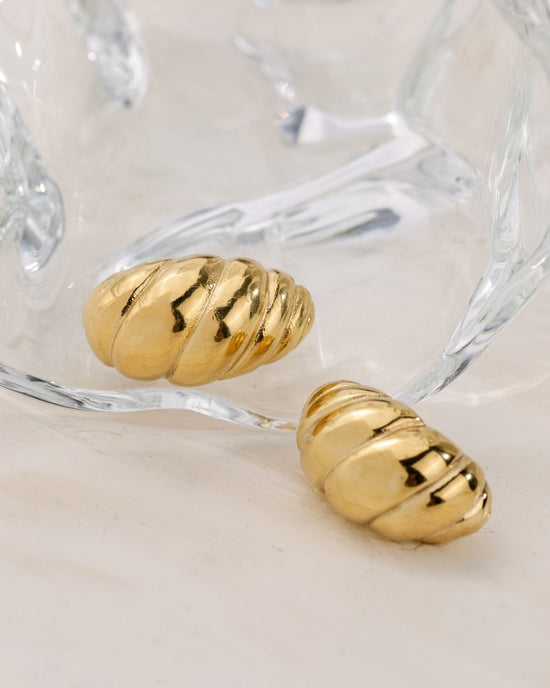 Bold Croissant Studs Roségold