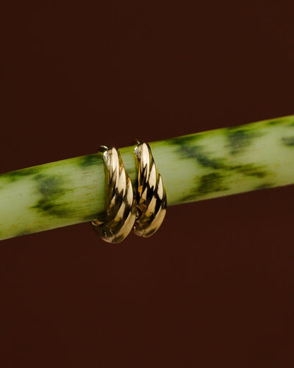 Mini Twist Hoops Roségold
