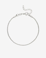 Criss Cross Chain Bracelet Silber