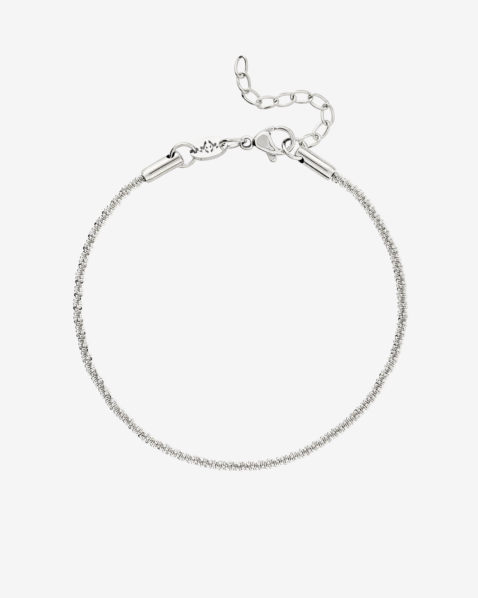 Criss Cross Chain Bracelet Silber