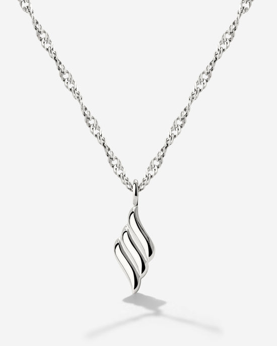 Lustrous Pendant Necklace Silber