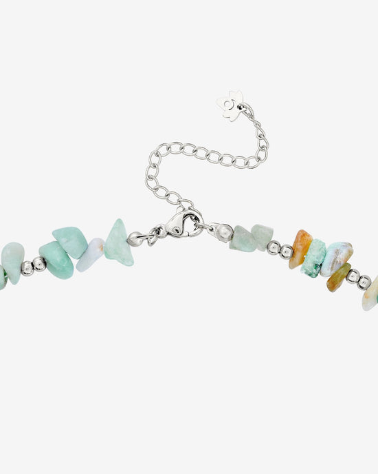 Maritime Gem Necklace Silber